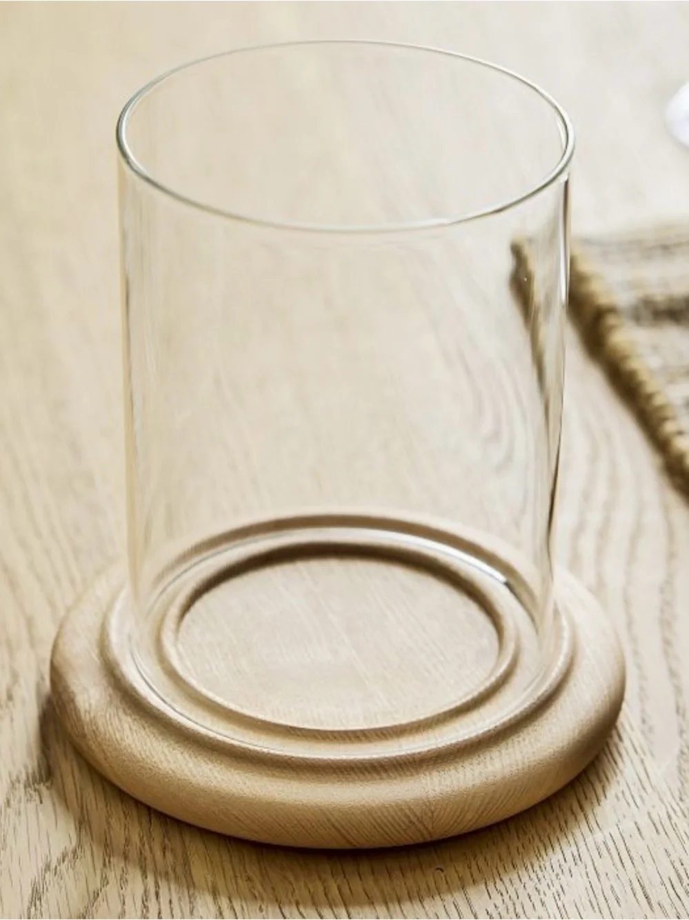 west elm candle & glass candle holder NWT